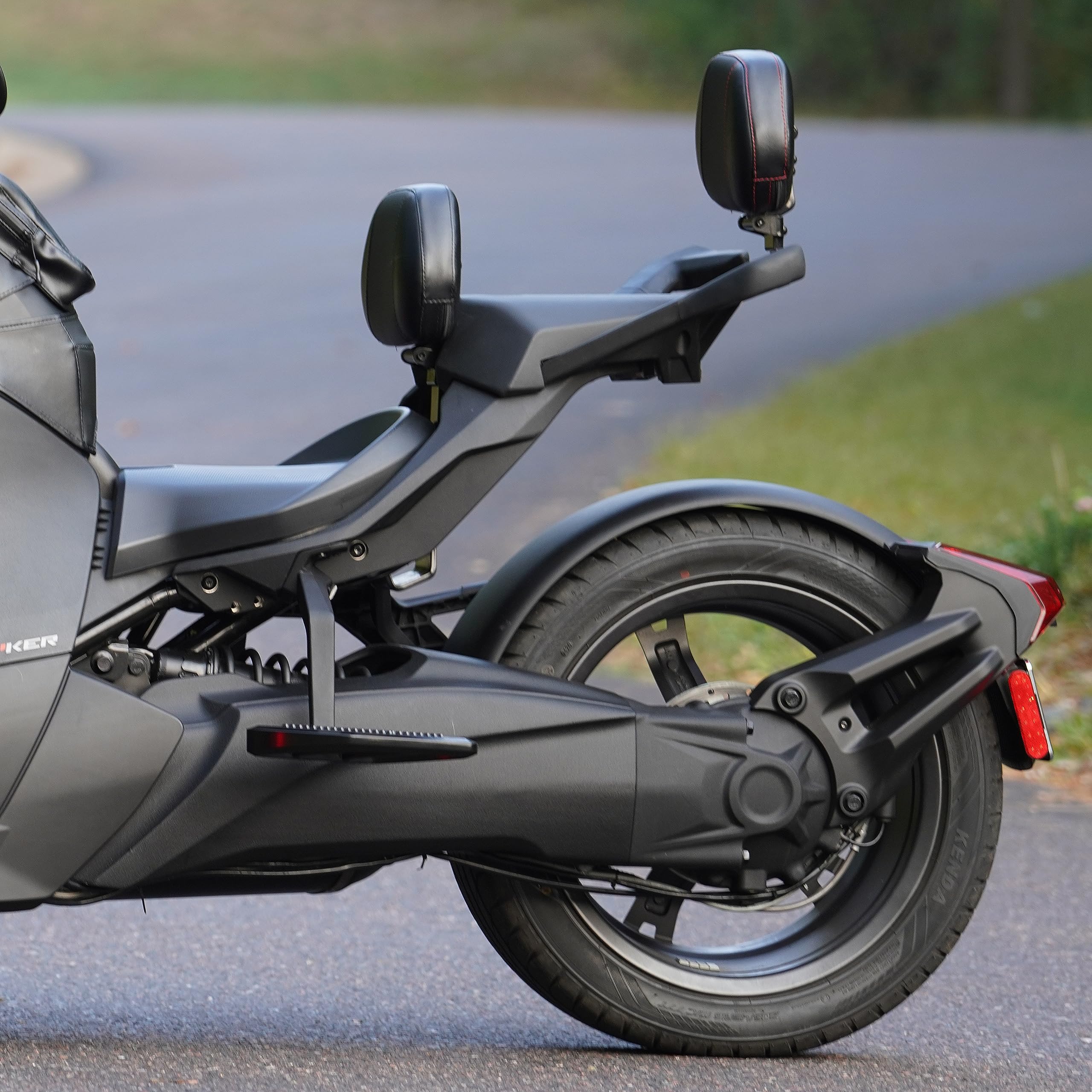 Amazon.com: Show Chrome Ballistic Passenger Backrest For Can-Am
